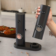 Load image into Gallery viewer, Electric Pepper and Salt Grinder Set with Adjustable Coarseness and LED Light
