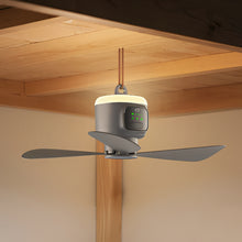 Load image into Gallery viewer, Ultimate Outdoor 12000mAh Rechargeable Ceiling Fan with LED Light
