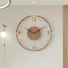 Load image into Gallery viewer, Nordic Silent Wooden Wall Clock
