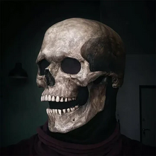 Load image into Gallery viewer, Movable Jaw Realistic Full Head Skull Mask - Human Skeleton Mask for Halloween Party
