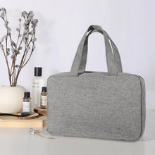 Load image into Gallery viewer, Travel Organizer for Cosmetics, Compact Water-Resistant Toiletry Bag with 4 Compartments and 360° Hook
