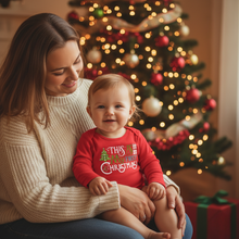 Load image into Gallery viewer, My First Christmas Deer Print Cotton Baby Romper
