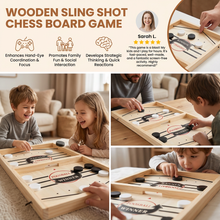 Load image into Gallery viewer, Catapult Chess Game with Wooden Board and Dual Launchers
