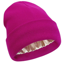 Load image into Gallery viewer, Warm Knit Satin Lined Beanie
