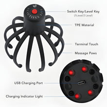 Load image into Gallery viewer, Electric Octopus Head Massager - Relaxing Scalp &amp; Stress Relief Device

