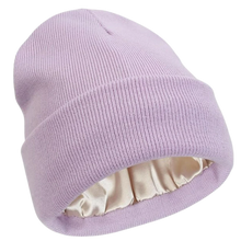 Load image into Gallery viewer, Warm Knit Satin Lined Beanie
