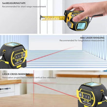 Load image into Gallery viewer, 3-In-1 Laser Tape Measure 40/60M Meters Infrared
