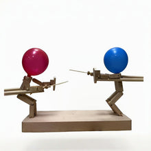 Load image into Gallery viewer, Wooden fencing puppets game
