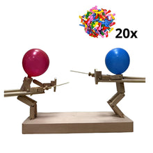 Load image into Gallery viewer, Wooden fencing puppets game
