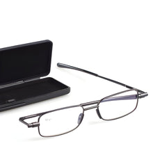 Load image into Gallery viewer, Foldable Reading Glasses with Spring Loaded Hinge and Storage Case
