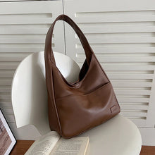 Load image into Gallery viewer, Retro Casual PU Leather Large Capacity Shoulder Tote Bag

