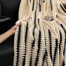 Load image into Gallery viewer, Plush Tufted Couch Cover, Symmetrical Linear Design

