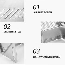 Load image into Gallery viewer, Folding Stainless Steel Portable Barbecue Grill
