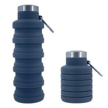 Load image into Gallery viewer, Collapsible Silicone Water Bottle - Portable Folding Travel and Sports Bottle Cup

