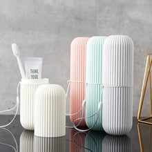 Load image into Gallery viewer, Travel Toothbrush Holder Cup and Storage Case
