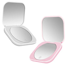 Load image into Gallery viewer, LED Portable Compact Mirror with 3 Lighting Modes
