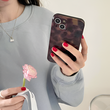 Load image into Gallery viewer, Luxury Amber Retro Brown Glossy Phone Case
