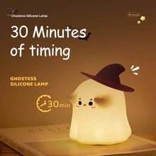 Load image into Gallery viewer, Cute Halloween Pumpkin and Lighted Ghost Night Light
