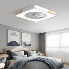 Load image into Gallery viewer, Ultra-Thin Nordic-Inspired Square Ceiling Fan Lamp
