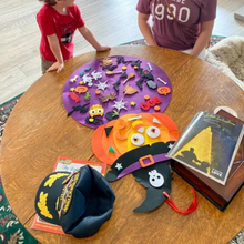 Load image into Gallery viewer, Halloween Felt Board with 50+ Reusable Ornaments for Kids Ages 3+
