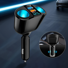 Load image into Gallery viewer, Dual USB Car Charger with Voltage Display 12V to 24V
