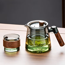 Load image into Gallery viewer, Elegant 20 oz Glass Teapot and Teacup Set for Home Tea and Coffee
