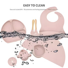 Load image into Gallery viewer, Silicone Feeding Set for Independent Baby Mealtime
