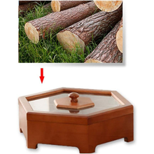 Load image into Gallery viewer, Wooden Food Storage Box With Lid for Candy, Biscuits, Nuts, and Snacks
