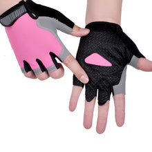 Load image into Gallery viewer, Breathable Anti Slip Shock Absorbing Half Finger Cycling Gloves
