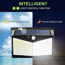 Load image into Gallery viewer, Solar Powered LED Wall Light with Motion Sensor, Waterproof Outdoor Security Lamp for Yard, Pathway, and Front Door
