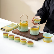 Load image into Gallery viewer, Chinese Style Ceramic Kung Fu Tea Set with Teapot and Cups
