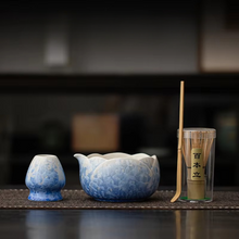 Load image into Gallery viewer, Premium Ceramic Matcha Whisk Set with Crystal Ice Flower Design
