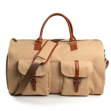 Load image into Gallery viewer, Convertible Garment Duffle Bag with Dual Buckles and Shoe Compartment
