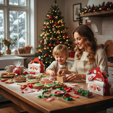 Load image into Gallery viewer, 8 Piece Christmas Gift Box Set for Cookies Candy and Holiday Treats

