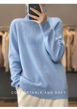 Load image into Gallery viewer, Women's Cashmere Sweater Turtleneck
