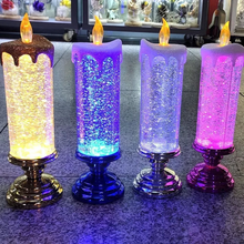 Load image into Gallery viewer, LED Christmas Candles Rechargeable With Glitter
