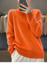 Load image into Gallery viewer, Women's Cashmere Sweater Turtleneck
