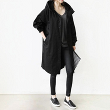 Load image into Gallery viewer, Hooded Waterproof Trench Coat
