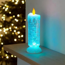 Load image into Gallery viewer, LED Christmas Candles Rechargeable With Glitter
