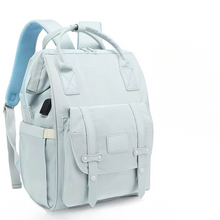 Load image into Gallery viewer, Baby Diaper Backpack with Stroller Hooks, Waterproof Travel Maternity Bag for Everyday Essentials
