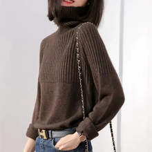 Load image into Gallery viewer, Women's Cashmere Sweater Turtleneck
