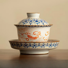 Load image into Gallery viewer, Elegant Jingdezhen Ceramic Gaiwan Tea Set with Covered Bowl
