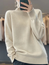 Load image into Gallery viewer, Women's Cashmere Sweater Turtleneck
