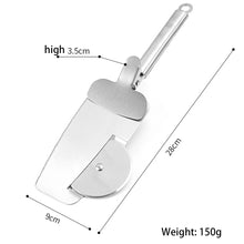 Load image into Gallery viewer, Stainless Steel Pizza Cutter with Grip and Food Lifter
