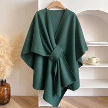 Load image into Gallery viewer, Luxurious Poncho Shawl Coat for Women
