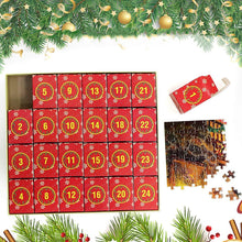 Load image into Gallery viewer, Christmas Puzzle Advent Calendar with 1008 Pieces in 24 Reusable Boxes and a Poster
