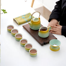 Load image into Gallery viewer, Chinese Style Ceramic Kung Fu Tea Set with Teapot and Cups
