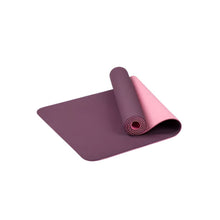 Load image into Gallery viewer, TPE Yoga Mat Non Slip Double Layer Exercise and Pilates Mat with Carry Bag
