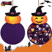 Load image into Gallery viewer, Halloween Felt Board with 50+ Reusable Ornaments for Kids Ages 3+
