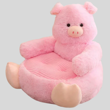 Load image into Gallery viewer, Plush Pet Bed with Raised Edges and Machine Washable Cover, Animal Shape Design
